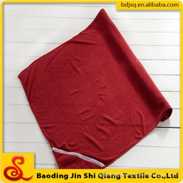 Wholesale Custom Logo Microfiber Gym Towel With Pocket, Sports Towel With Zipper